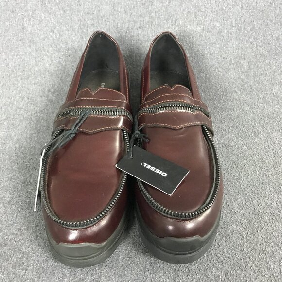 NWT Men\'s Sz EU 43 US 10 Diesel EDGEKORE D-Whiper Brown Cordovan Leather Loafers main image 6